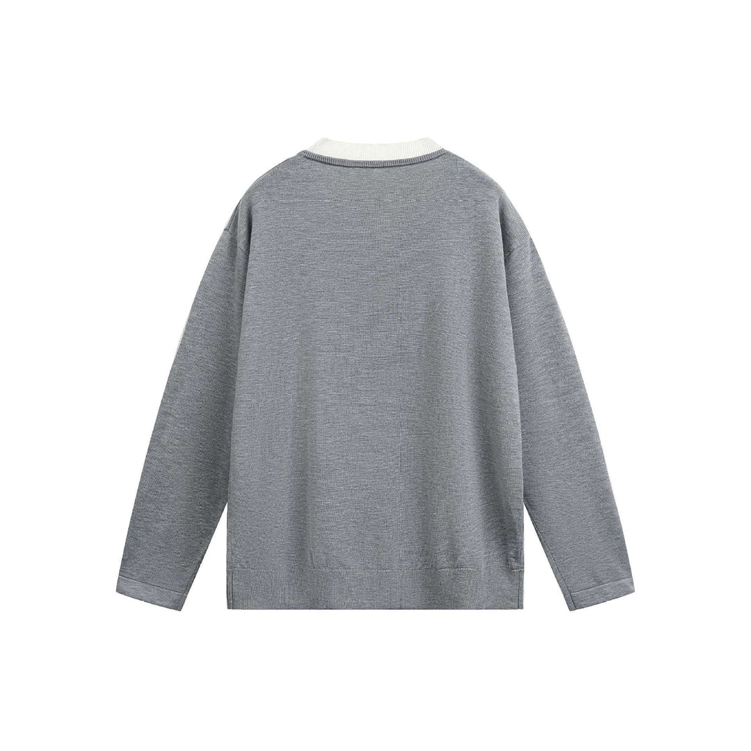 Unisex Lässiges Oversize‑Sweatshirt mit Henley‑Knopfleiste und geripptem Layer‑Kragen Shop Nory