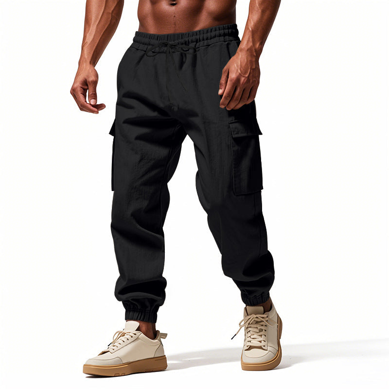 Herren Cargo-Hose mit elastischem Bund und praktischen Seitentaschen