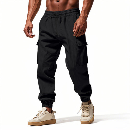 Herren Cargo-Hose mit elastischem Bund und praktischen Seitentaschen
