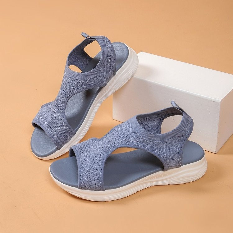 Damen Komfortable und atmungsaktive Sommerschuhe mit elastischen Einsätzen