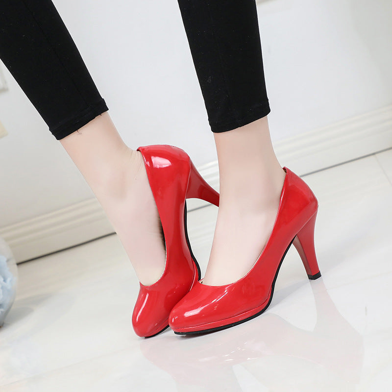 Damen klassische Pumps mit elegantem Blockabsatz und komfortabler Innenpolsterung