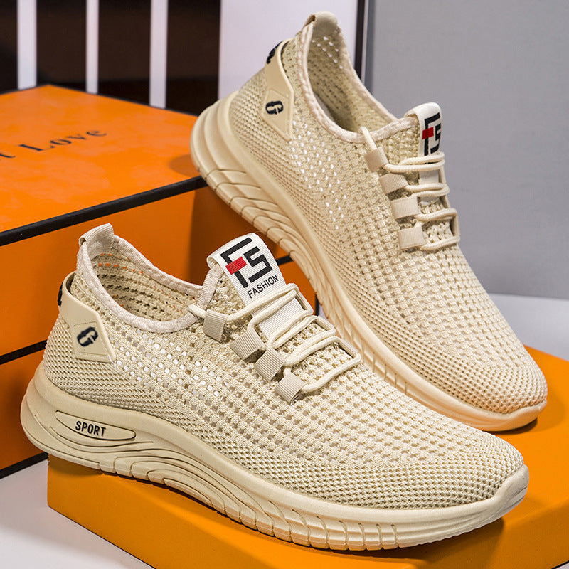 Herren Atmungsaktive Mesh-Laufschuhe mit flexiblem Design