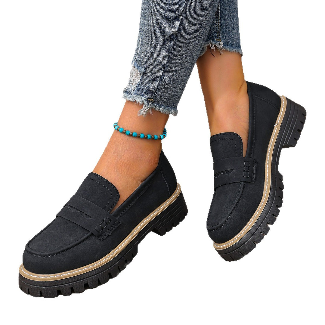 Damen Robuste Penny-Loafer mit profilierter Gummisohle Shop Nory