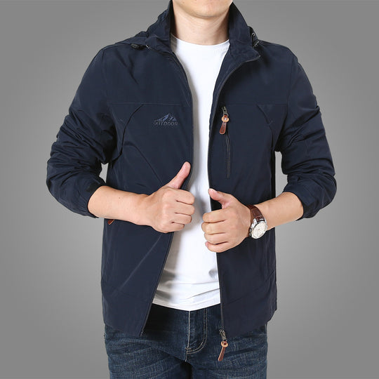 Herren leichte atmungsaktive Softshell-Trekkingjacke mit Kapuze und Mesh-Futter Shop Nory