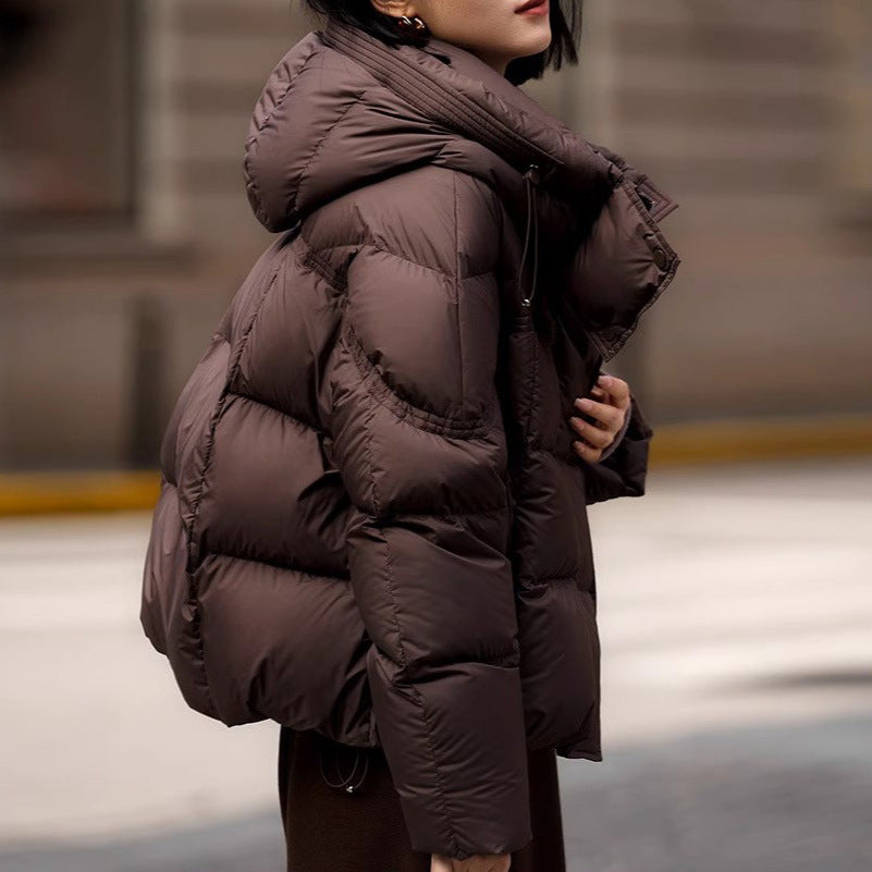 Damen modische Steppjacke mit hohem Kragen Shop Nory