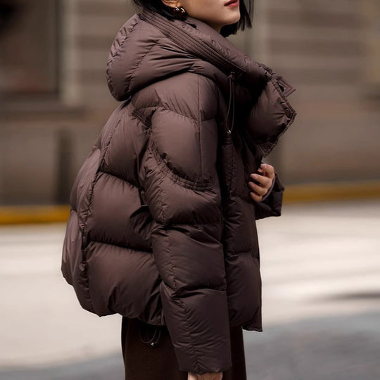 Damen modische Steppjacke mit hohem Kragen Shop Nory