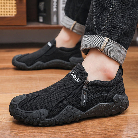 Herren Flexibler Strick-Sneaker mit Reißverschluss Shop Nory