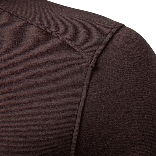 Herren Langarm Sweatshirt mit schmalem Stehkragen und Baumwollmix Shop Nory