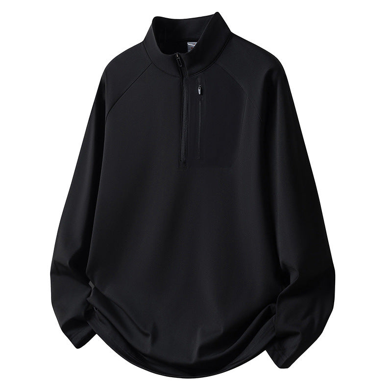 Herren Sport Fleece Pullover mit Reißverschluss Shop Nory