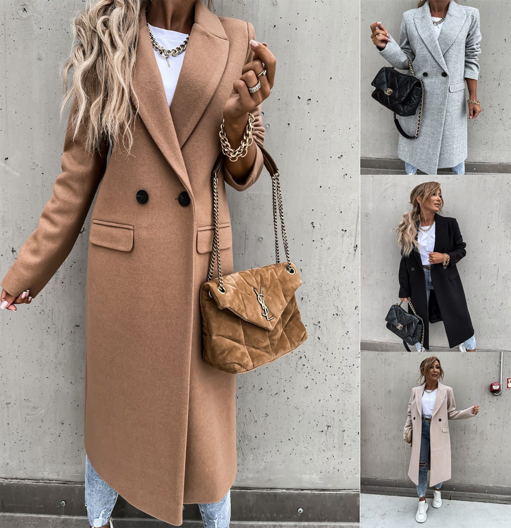 Damen Eleganter und modischer Langmantel