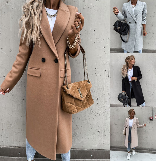 Damen Eleganter und modischer Langmantel