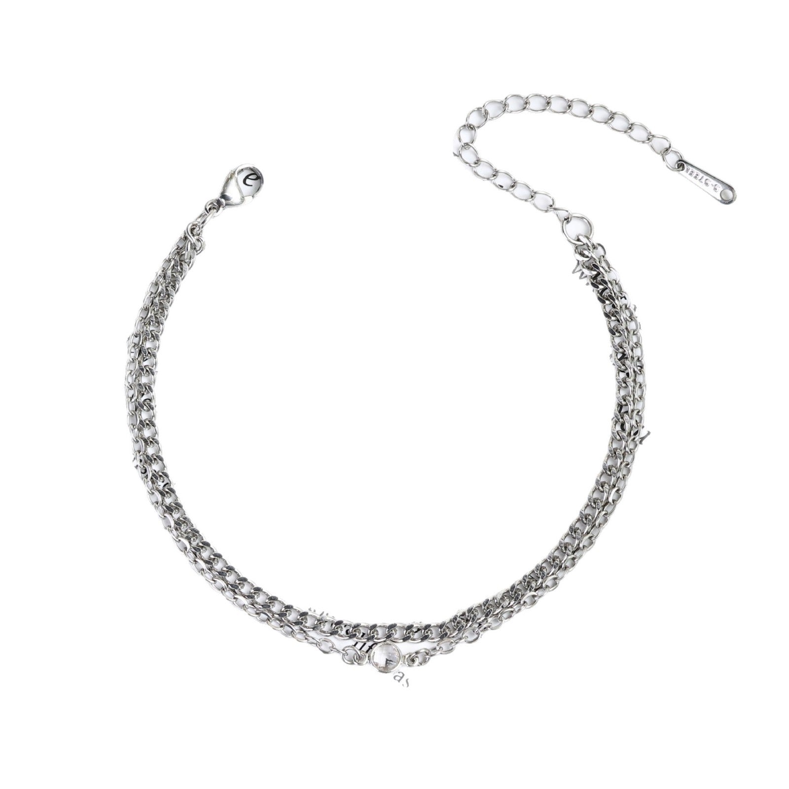 Damen Elegante Doppelreihe Armband mit funkelndem Kristall Shop Nory