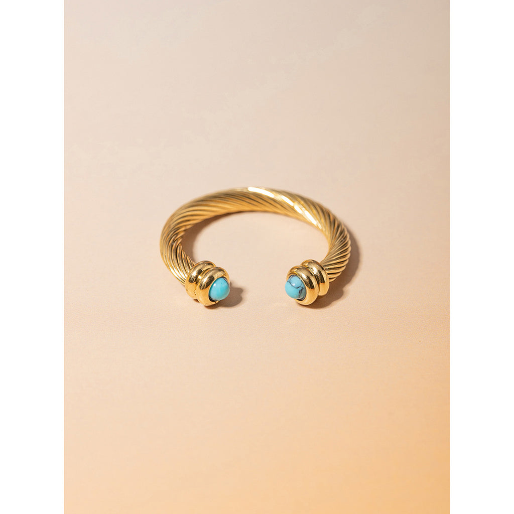 Damen Offenes Armband mit geschwungener Form und hypoallergenen Eigenschaften Shop Nory