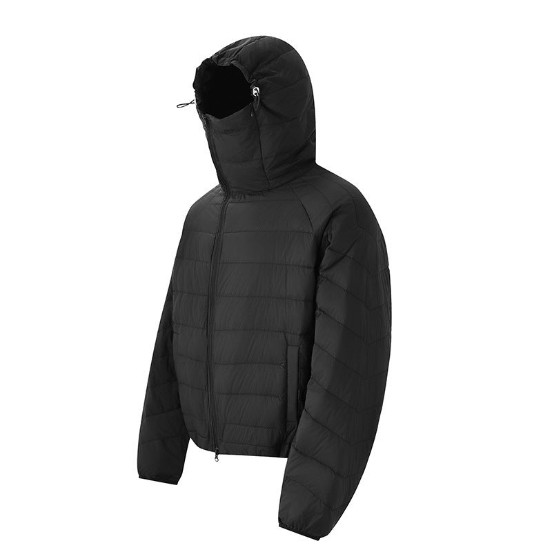 Unisex Leichte wattierte Kapuzenjacke mit Thermo‑Isolierung, Stehkragen und verdecktem Reißverschluss Shop Nory