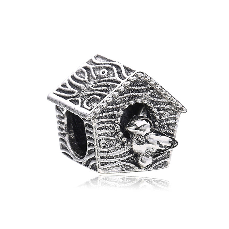 Facettierter Kristall-Charme Perlenanhänger Für Charm-Armband mit Zirkonia-Einfassung
