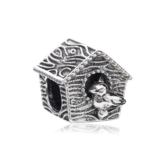 Facettierter Kristall-Charme Perlenanhänger Für Charm-Armband mit Zirkonia-Einfassung