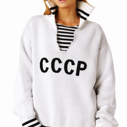 Damen oversize Strickpullover mit tiefem V-Ausschnitt und Kapuze Shop Nory