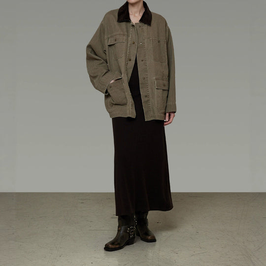 Damen lässige Utility-Jacke Shop Nory