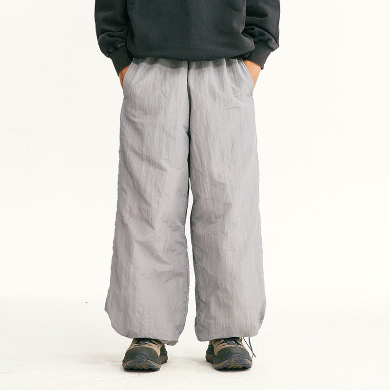 Herren Locker geschnittene Ripstop-Freizeithose mit Camouflage-Muster und elastischem Kordelbund Shop Nory
