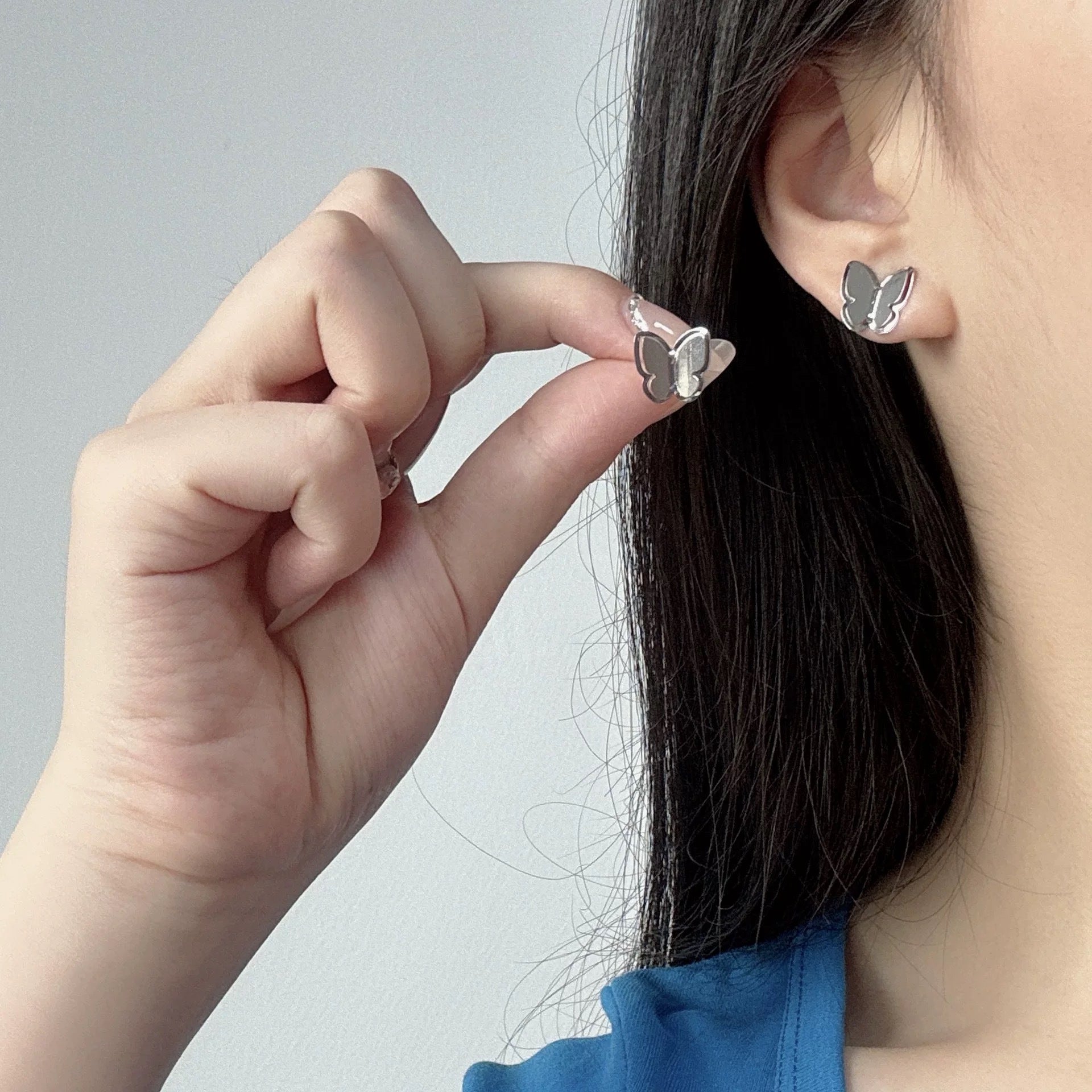 Damen Ohrstecker im eleganten Schmetterlingsdesign Shop Nory