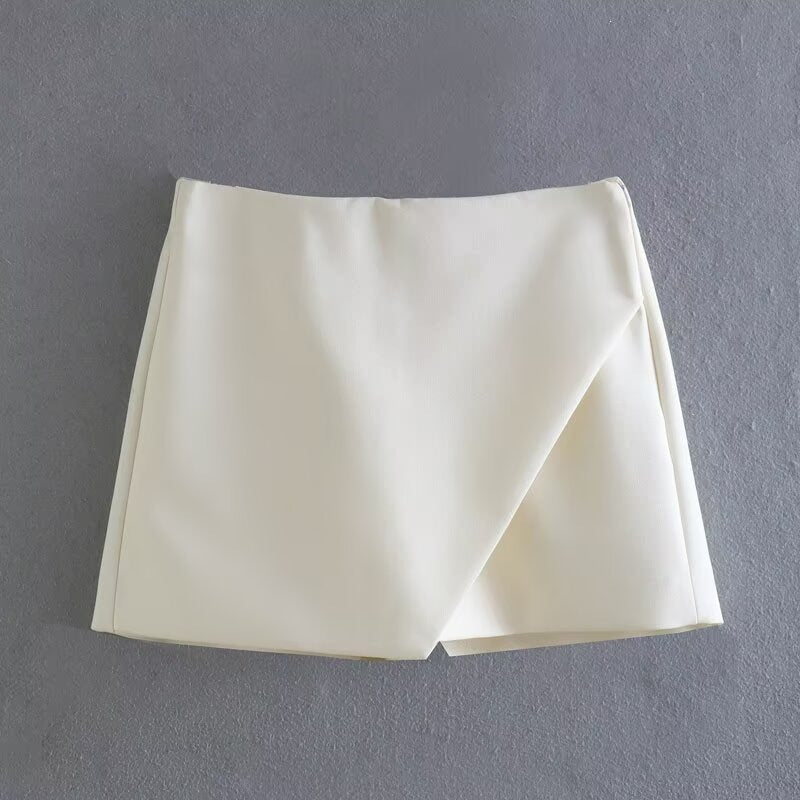 Damen modische Wickel-Shorts aus hochwertigem, elastischem Material