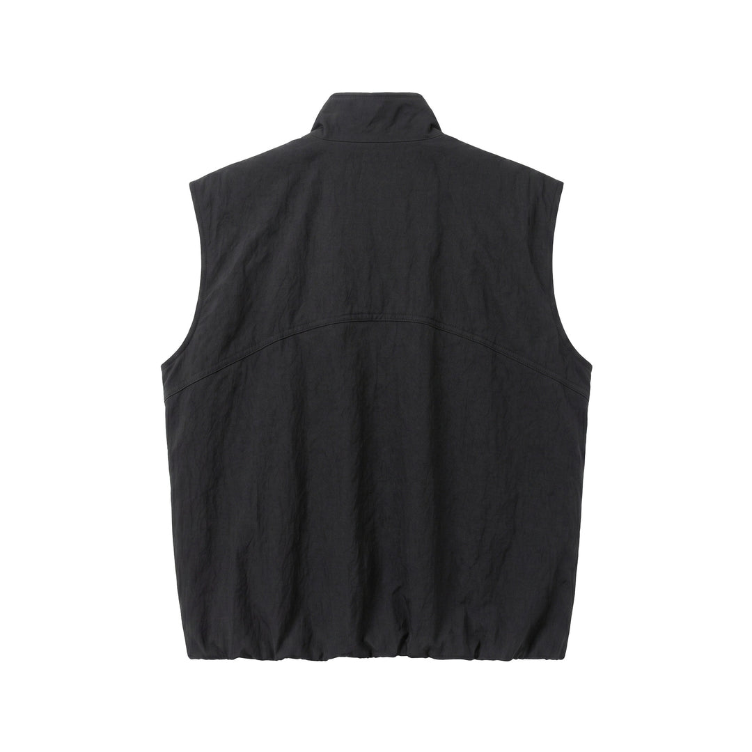Herren Utility‑Weste mit hohem Stehkragen, Druckknopfblende und großen Pattentaschen Shop Nory