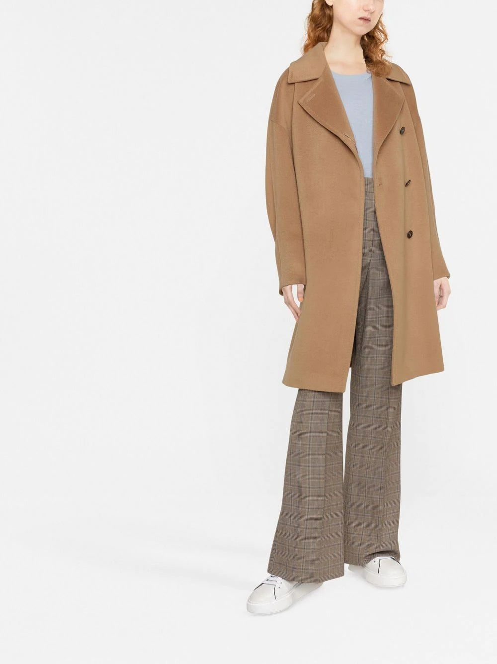 Damen Oversize Wollmix‑Mantel mit überschnittener Schulter und minimalistischer Knopfleiste Shop Nory