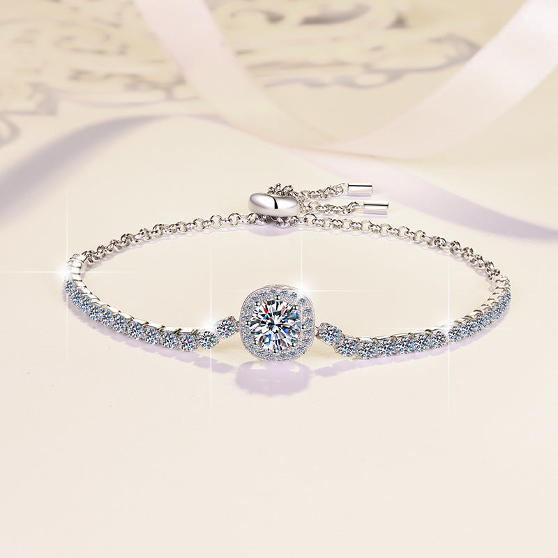 Damen elegantes und funkelndes Armband mit Zirkonia Shop Nory