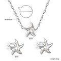 Damen Schmuckset mit eleganten Sternengarten-Anhängern aus hochwertigem Edelstahl Shop Nory