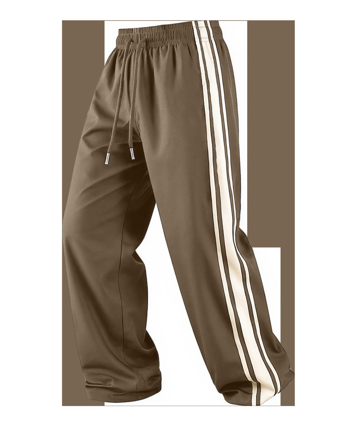Herren Weite Trainingshose mit elastischem Tunnelzugbund, seitlichem Kontraststreifen & lockerem Baggy‑Schnitt Shop Nory