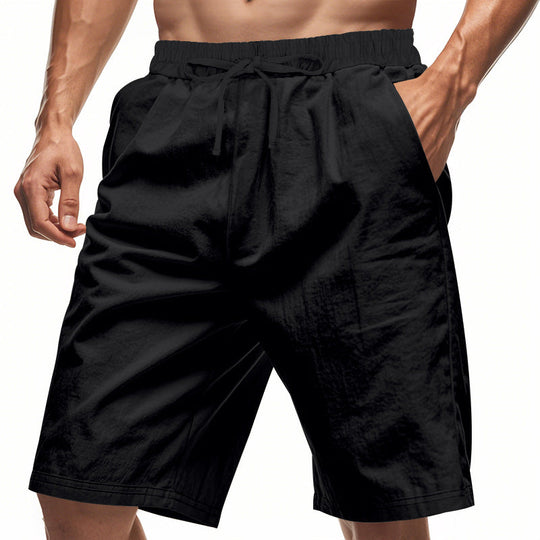 Herren bequeme Cargo-Shorts mit elastischem Bund und großzügigen Taschen