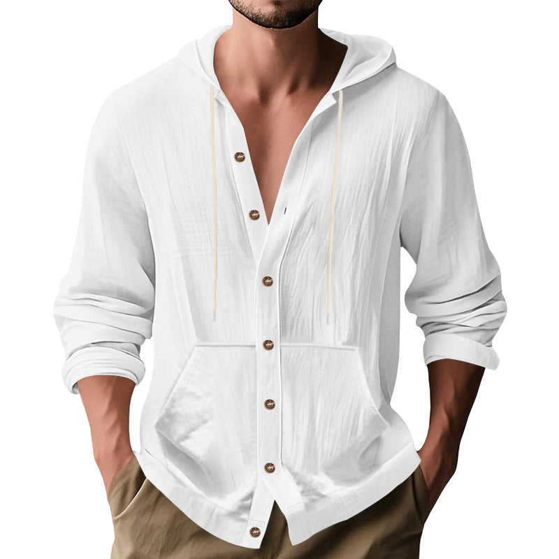 Herren lässige Sommerjacke mit Kapuze