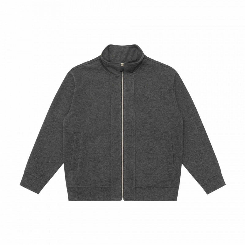 Unisex Boxy-Fleece-Zipjacke mit Stehkragen und Eingrifftaschen Shop Nory
