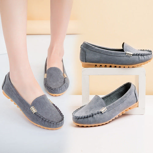 Damen Mokassin Slipper mit flexibler Sohle und modischem Design