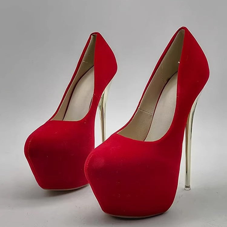 Damen elegante Stiletto-Pumps mit goldenen Akzenten