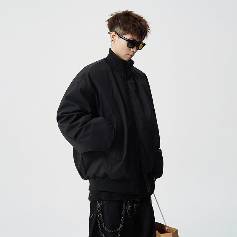 Herren Oversized Bomberjacke mit wattierter Füllung und geripptem Saum Shop Nory