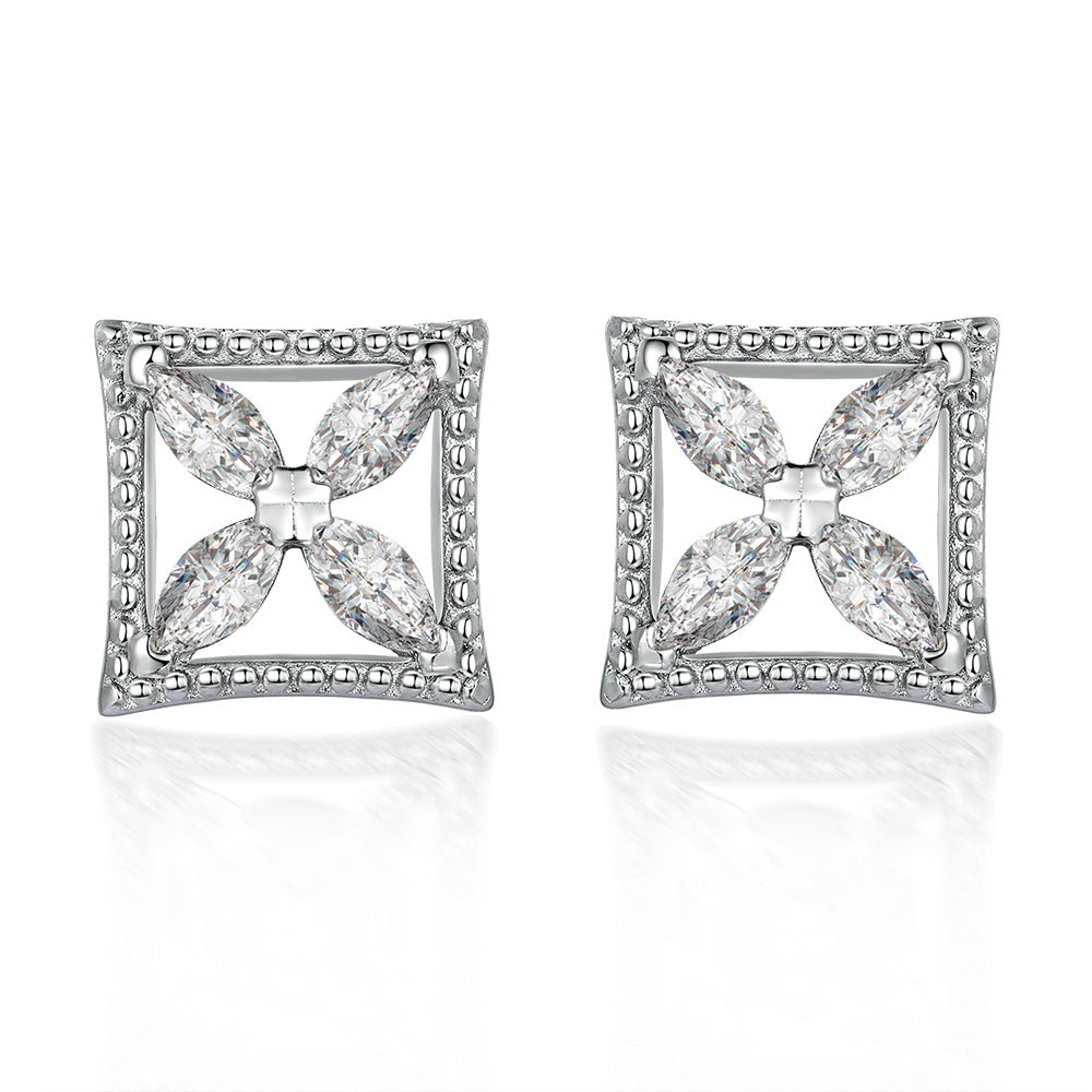 Damen Ohrringe mit funkelndem Diamantdesign Shop Nory