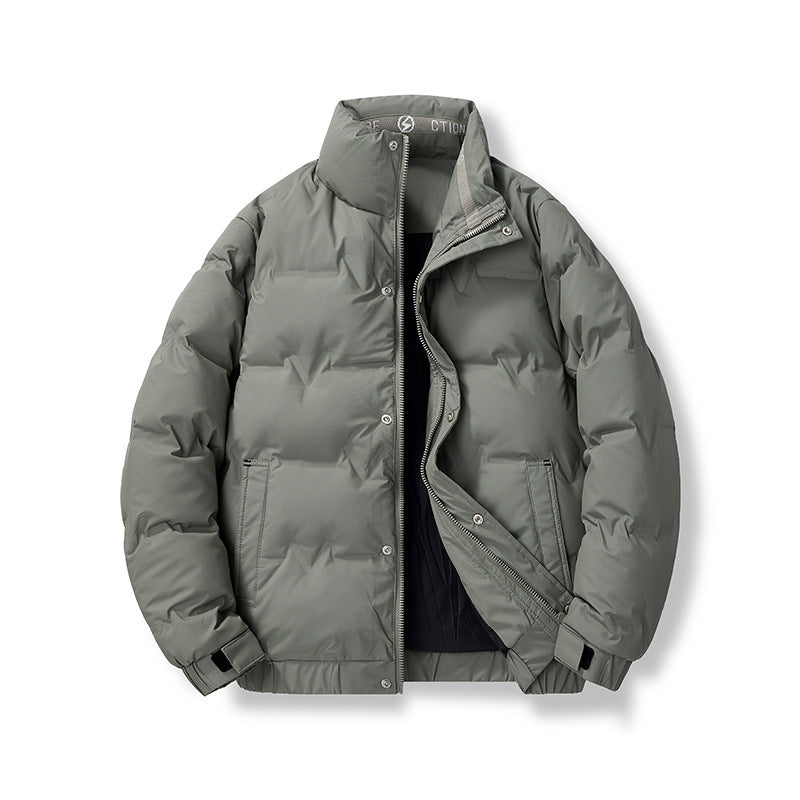 Herren kurze wattierte Steppjacke mit hohem Stehkragen und Thermoisolierung Shop Nory