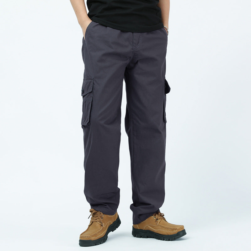 Herren Weite Cargohose mit aufgesetzten Pattentaschen, verstellbarem Beinabschluss und elastischem Bund Shop Nory