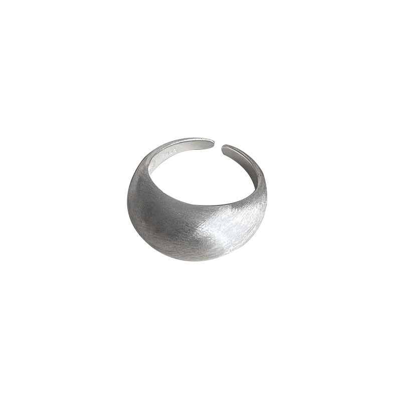 Damen moderner und eleganter breiter Ring aus 925er Silber Shop Nory