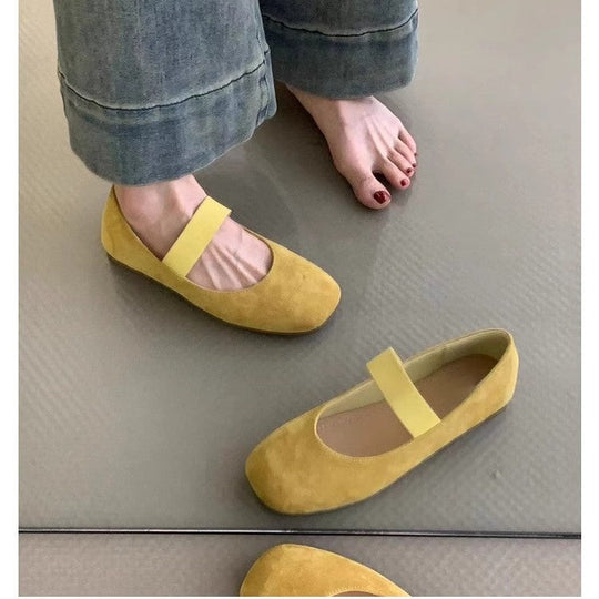 Damen Ballerinas mit komfortablem Riemen und weichem Obermaterial