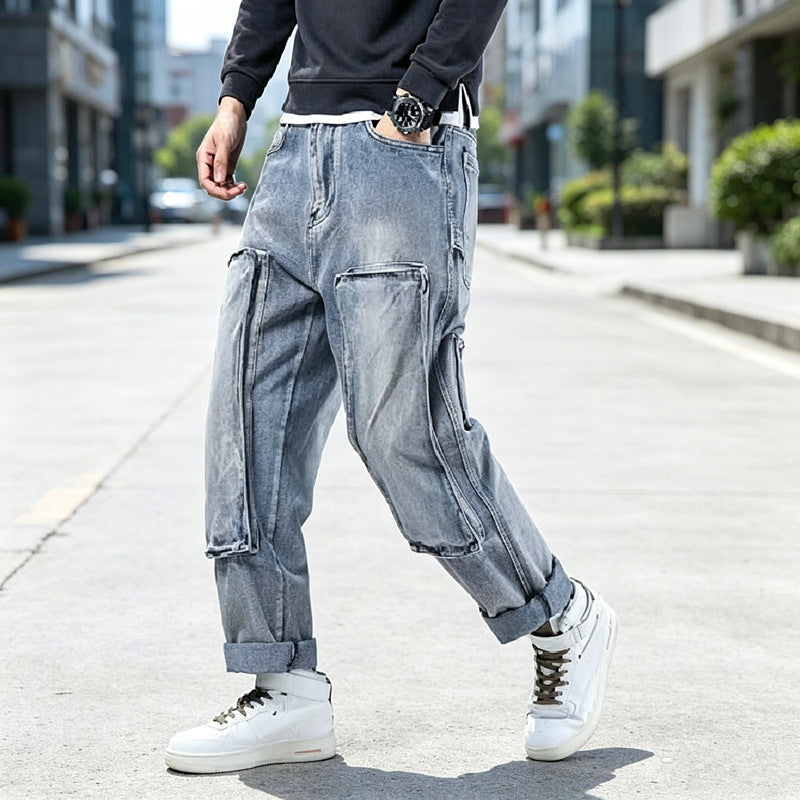 Herren Moderne Cargo-Jeans Shop Nory