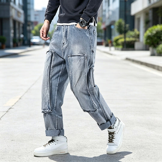 Herren Moderne Cargo-Jeans Shop Nory
