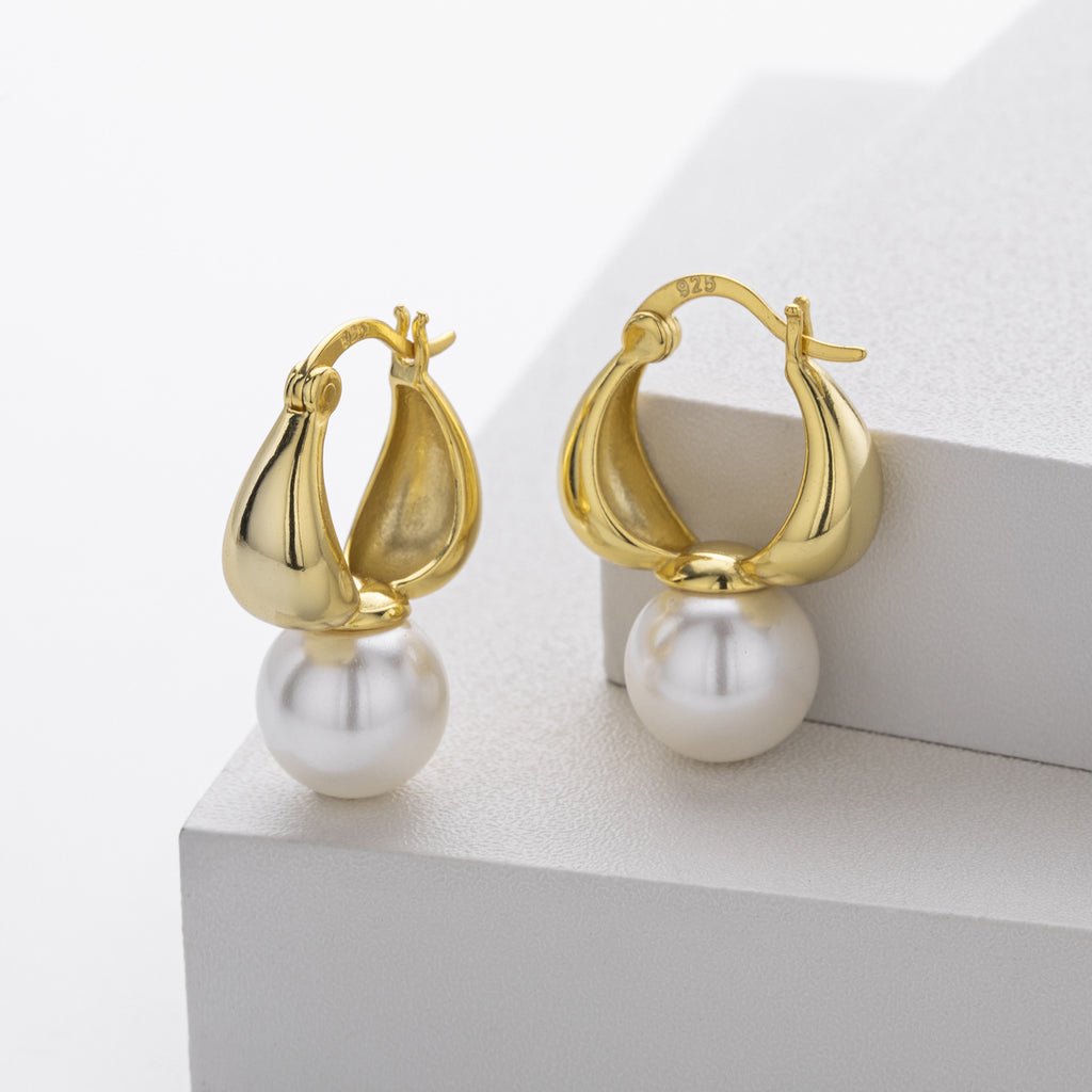 Damen Ohrhänger mit luxuriösem Perlenbesatz und elegantem Design Shop Nory