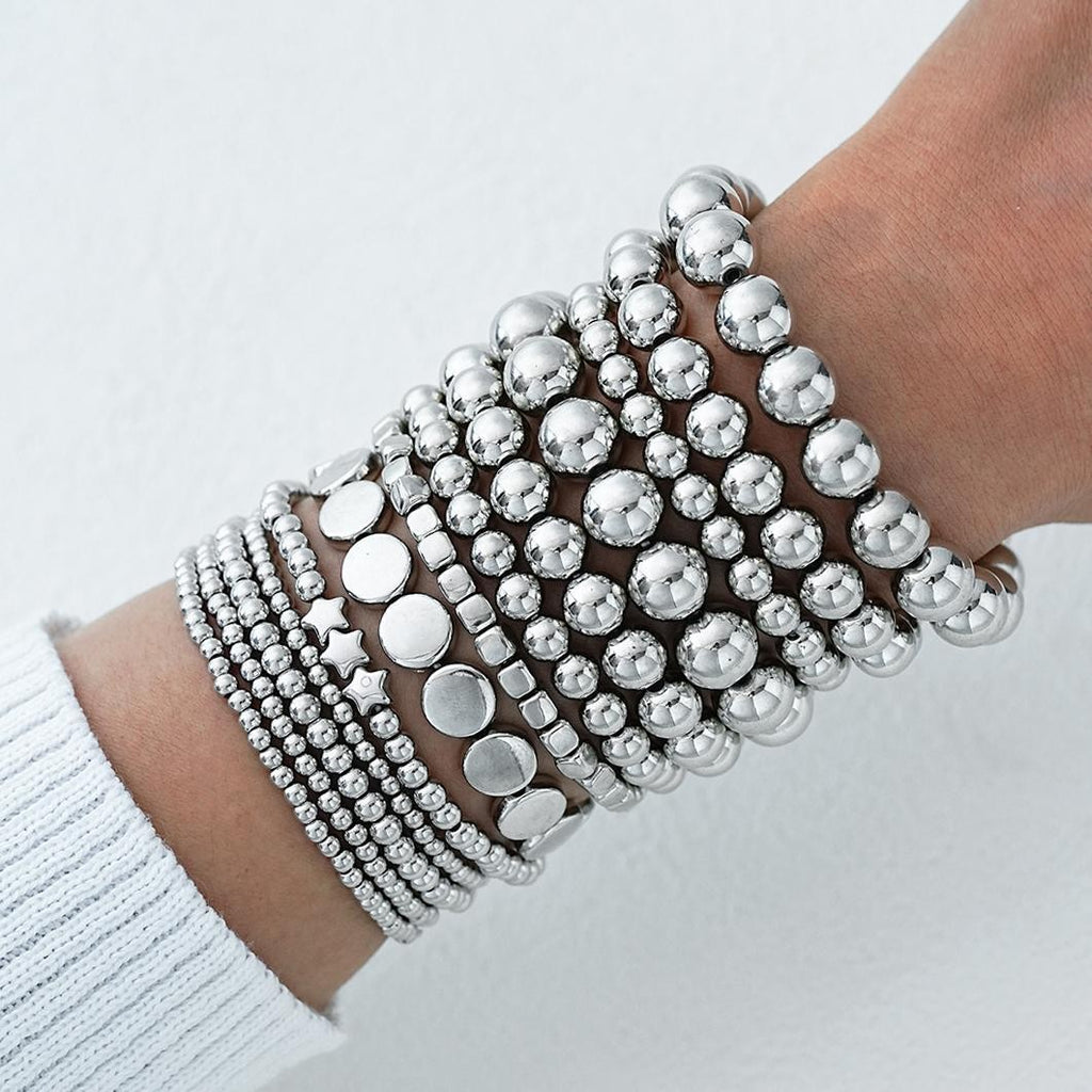 Damen Armreif-Kombination mit stilvollen und glitzernden Elementen Shop Nory