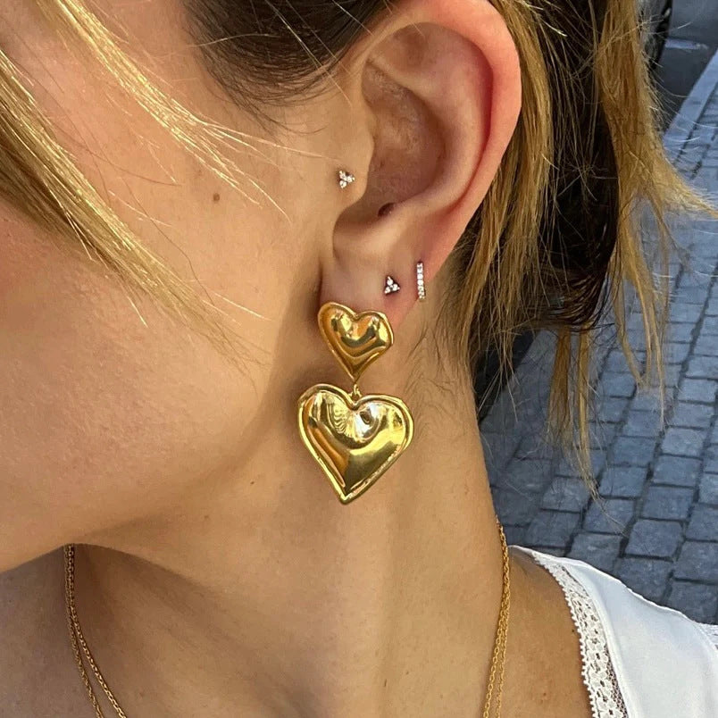 Damen Statement-Ohrstecker mit zeitgenössischem, skulpturalem Design Shop Nory