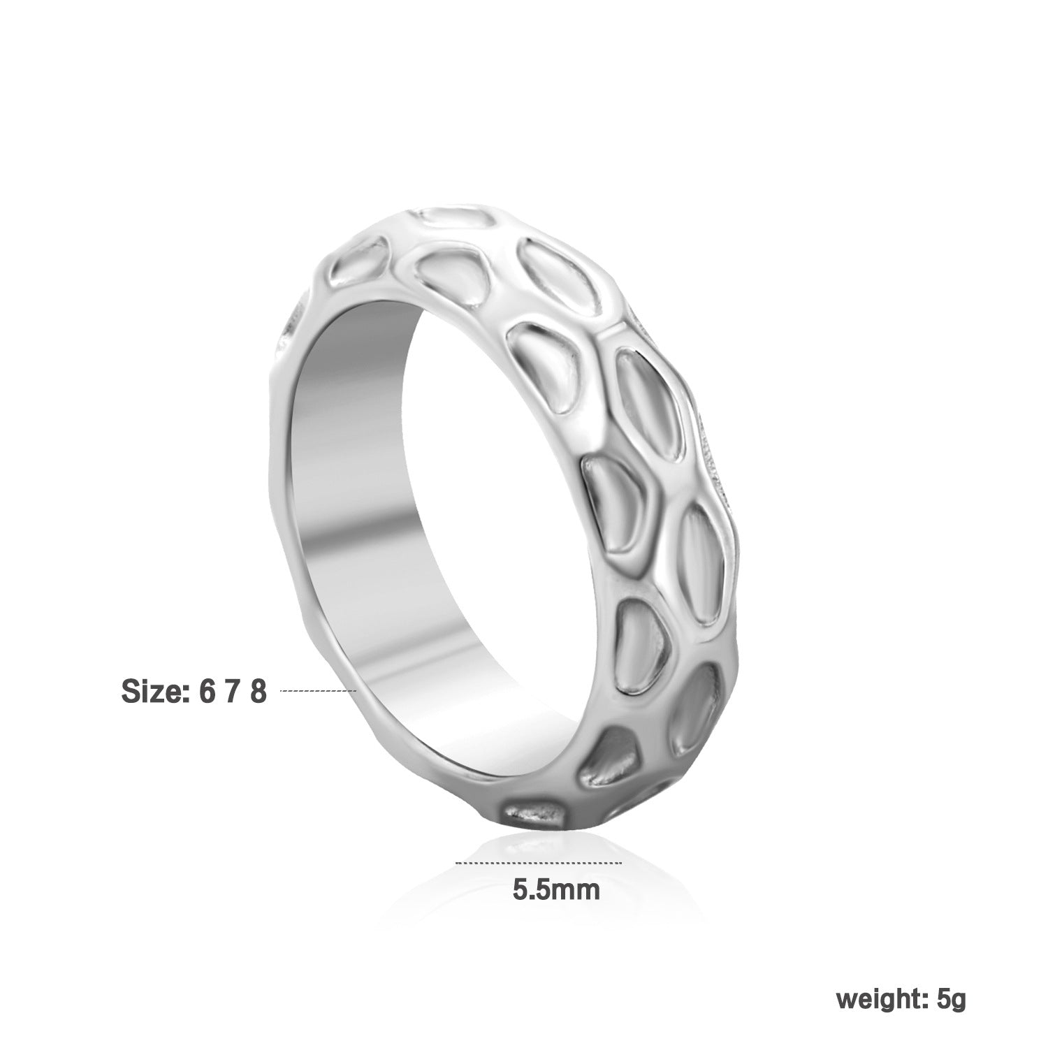 Damen Ring mit einzigartigem strukturiertem Design Shop Nory