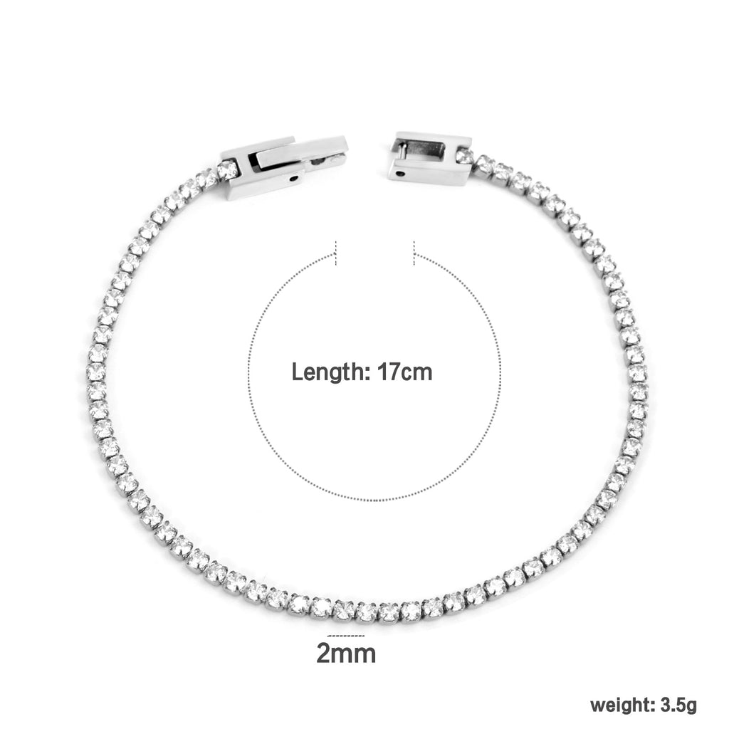 Damen zartes Armband mit funkelndem Auge-Anhänger Shop Nory