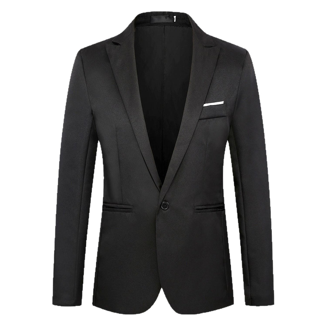 Herren tailliertes Ein-Knopf-Sakko mit schmalem Revers und dezentem Taschenfinish Shop Nory