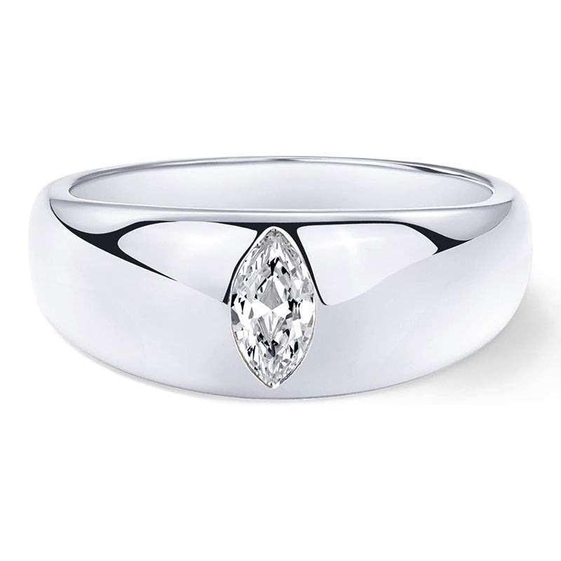 Damen Hochwertiger Ring mit Tropfen-Design und funkelndem Zirkonia Shop Nory